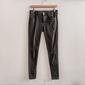 American Eagle | mid-rise black skinny jeans